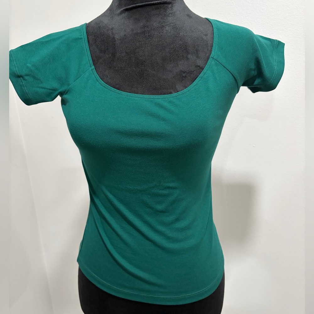 Mangopop forest green Short Sleeve Top